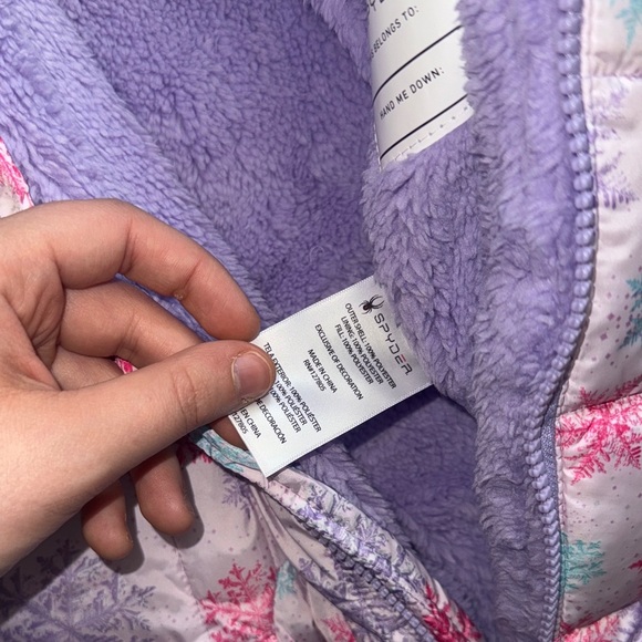 Spyder Pink and Purple Kids One Piece - Picture 9 of 15